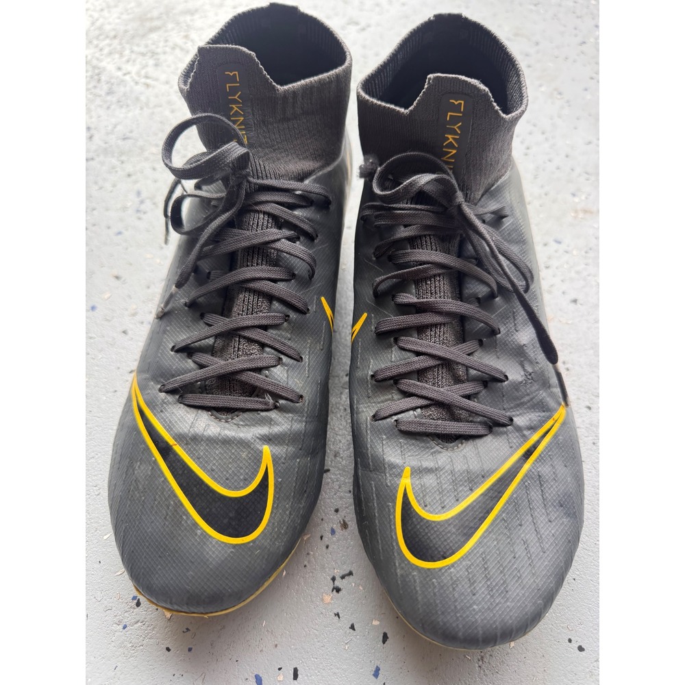 Nike Mercurial Superfly 6 Academy MG Soccer Cleats Black Gold Men's Size 8